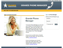 Tablet Screenshot of phonemanager.mygrande.net